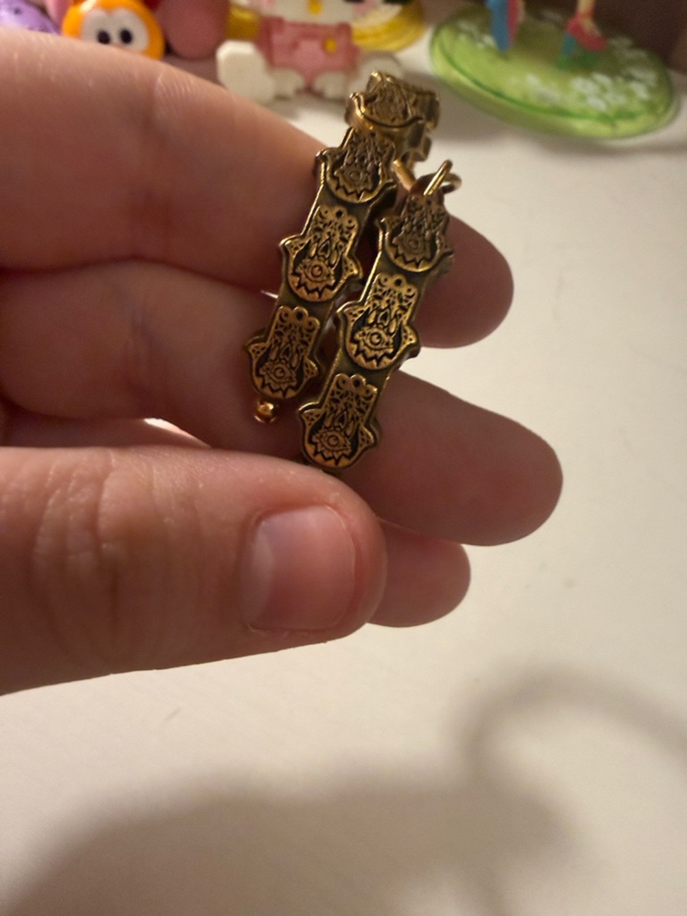 Alex and Ani Gold Hamsa Link Stackable Bangle Bracelet - Picture 8 of 8